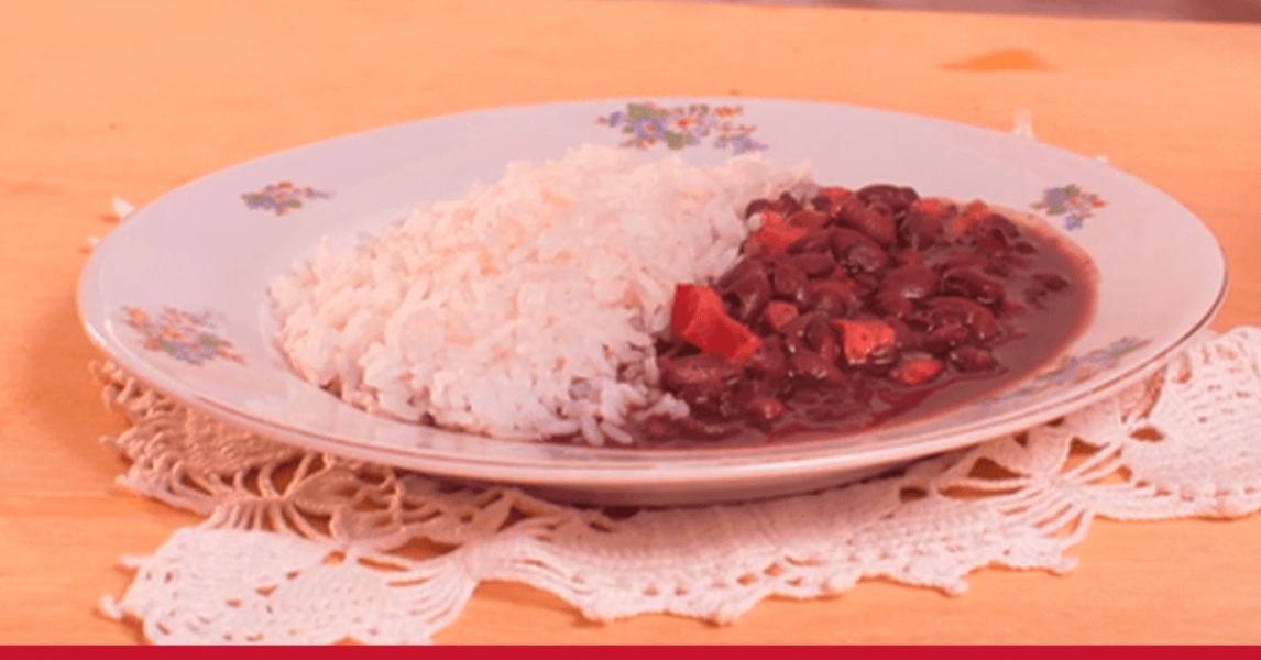 Arroz com feijão